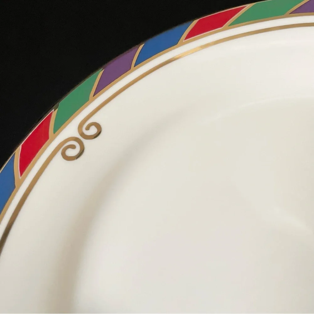 SET of 4 Celebration Salad or Dessert Plates by Pier 1